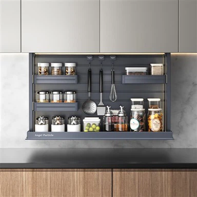 বৈদ্যুতিক সামঞ্জস্যযোগ্য উচ্চতা হার্ডওয়্যার রান্নাঘর স্মার্ট লিফট ক্যাবিনেট